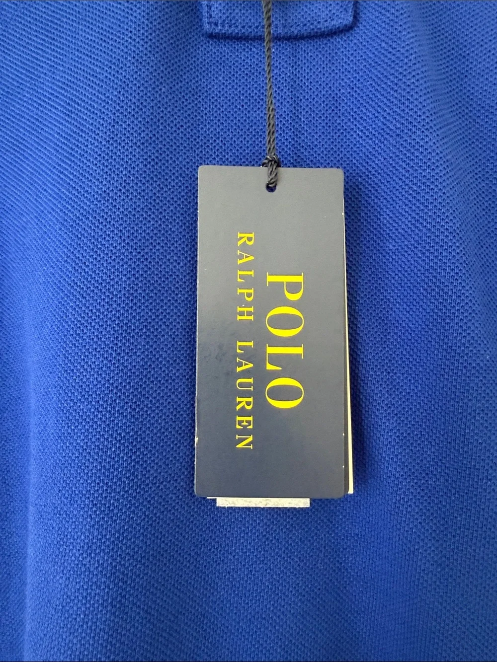 Polo by Ralph Lauren Royal Blue Polo with Red Logo and White-Trim  size L